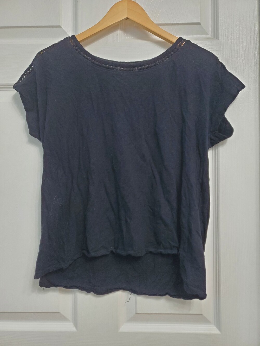 Primark Black Short Sleeve Shirt - SIZE L